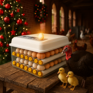 INCUBADORA DE 120 HUEVOS DE RODILLOS