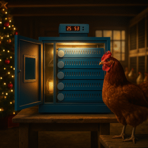 Incubadora de 320 huevos rodillos